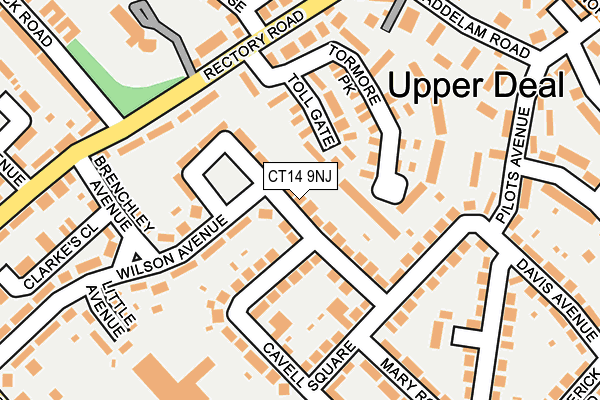 CT14 9NJ map - OS OpenMap – Local (Ordnance Survey)