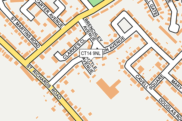 CT14 9NL map - OS OpenMap – Local (Ordnance Survey)