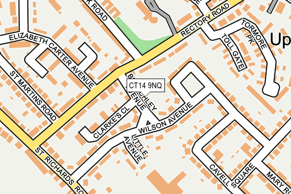 CT14 9NQ map - OS OpenMap – Local (Ordnance Survey)