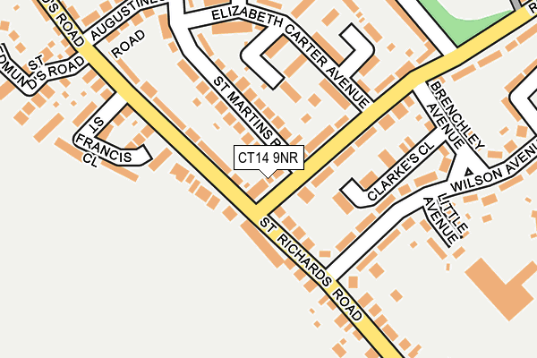 CT14 9NR map - OS OpenMap – Local (Ordnance Survey)