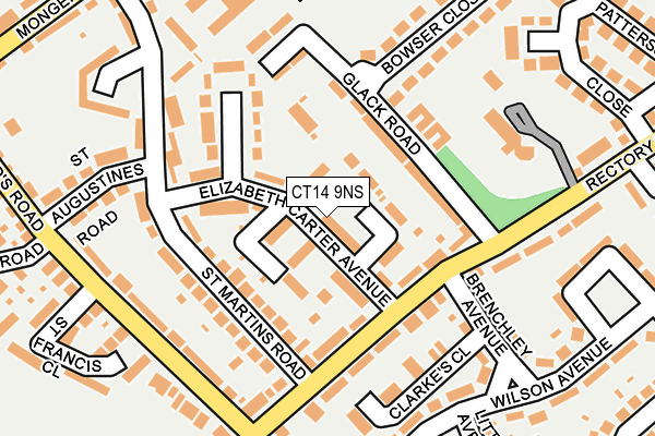 CT14 9NS map - OS OpenMap – Local (Ordnance Survey)