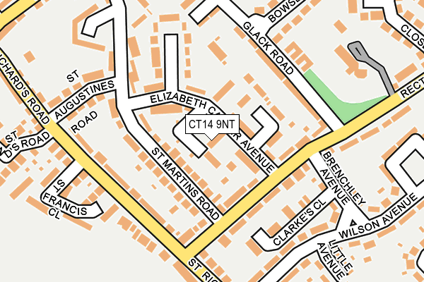 CT14 9NT map - OS OpenMap – Local (Ordnance Survey)
