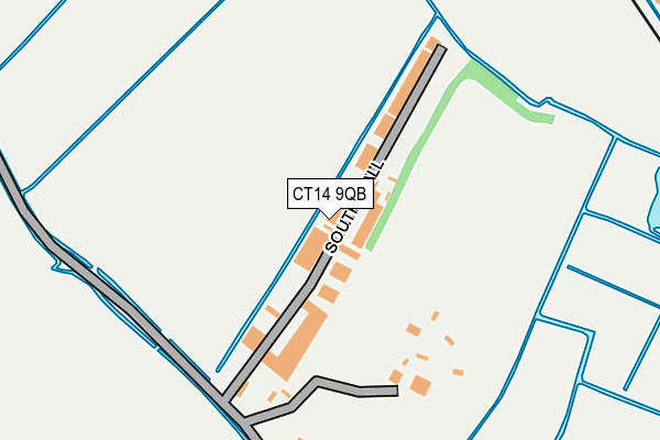 CT14 9QB map - OS OpenMap – Local (Ordnance Survey)