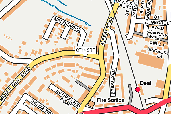 CT14 9RF map - OS OpenMap – Local (Ordnance Survey)