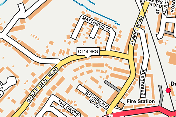 CT14 9RG map - OS OpenMap – Local (Ordnance Survey)