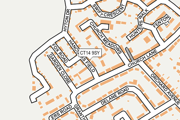 CT14 9SY map - OS OpenMap – Local (Ordnance Survey)