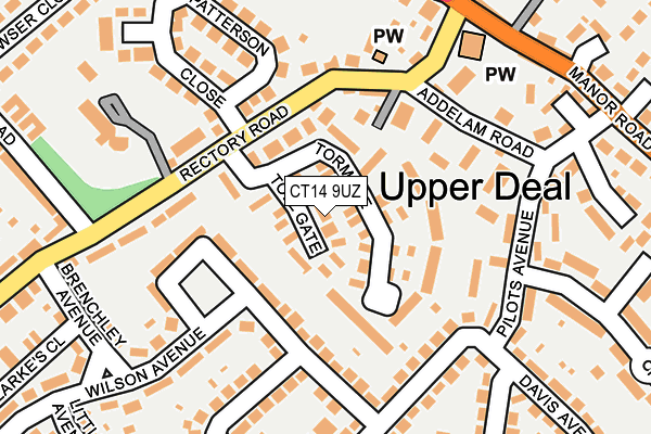 CT14 9UZ map - OS OpenMap – Local (Ordnance Survey)