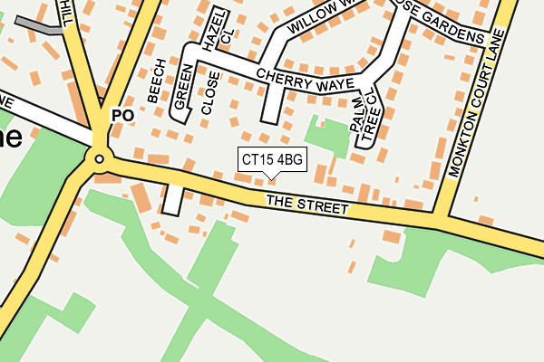 CT15 4BG map - OS OpenMap – Local (Ordnance Survey)