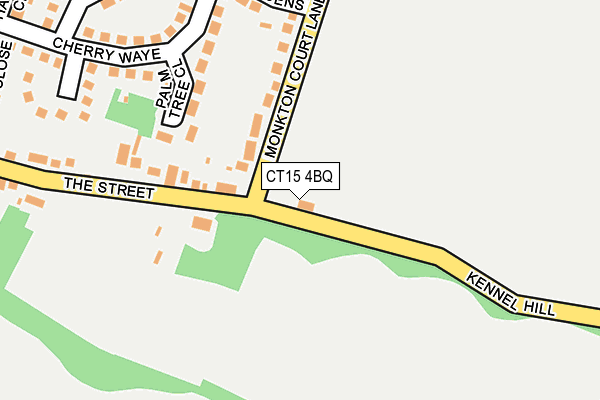 CT15 4BQ map - OS OpenMap – Local (Ordnance Survey)