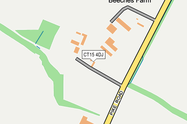 CT15 4DJ map - OS OpenMap – Local (Ordnance Survey)