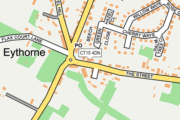 CT15 4DN map - OS OpenMap – Local (Ordnance Survey)