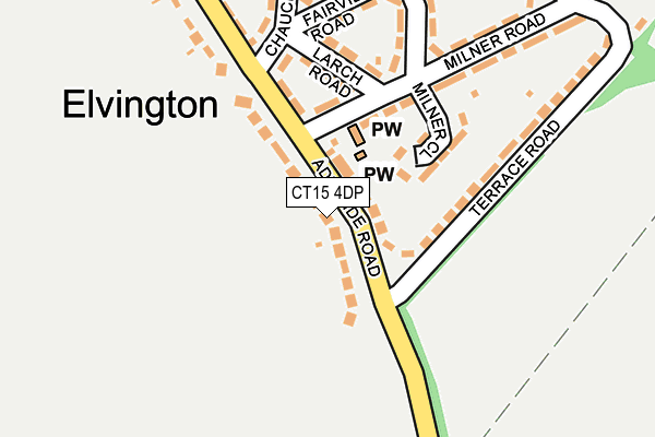 CT15 4DP map - OS OpenMap – Local (Ordnance Survey)