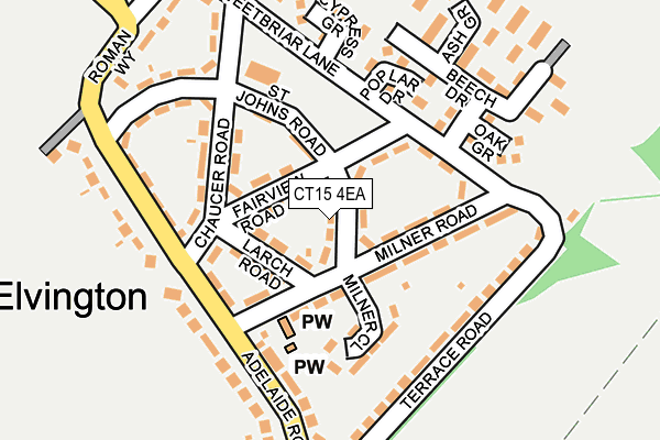 CT15 4EA map - OS OpenMap – Local (Ordnance Survey)