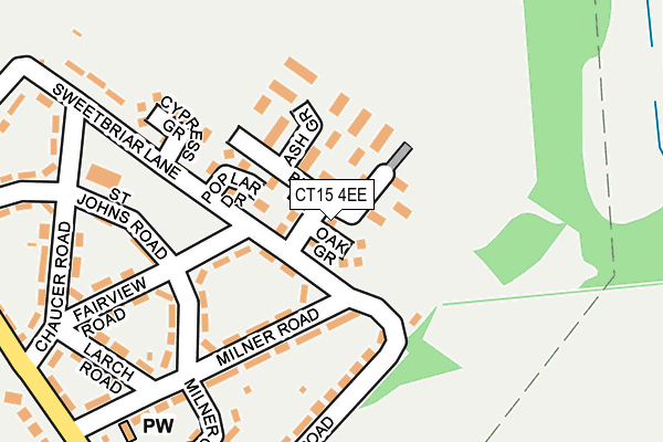 CT15 4EE map - OS OpenMap – Local (Ordnance Survey)