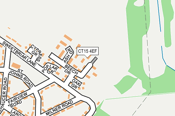 CT15 4EF map - OS OpenMap – Local (Ordnance Survey)