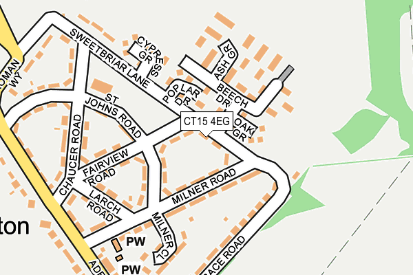 CT15 4EG map - OS OpenMap – Local (Ordnance Survey)