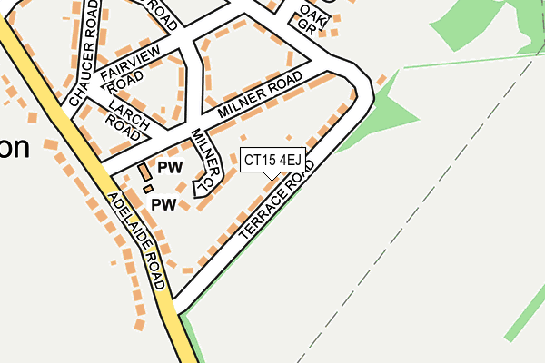 CT15 4EJ map - OS OpenMap – Local (Ordnance Survey)