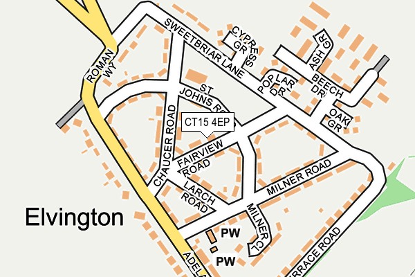 CT15 4EP map - OS OpenMap – Local (Ordnance Survey)