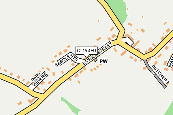 CT15 4EU map - OS OpenMap – Local (Ordnance Survey)