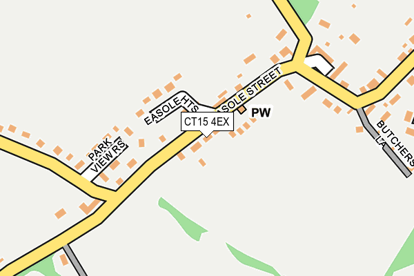 CT15 4EX map - OS OpenMap – Local (Ordnance Survey)