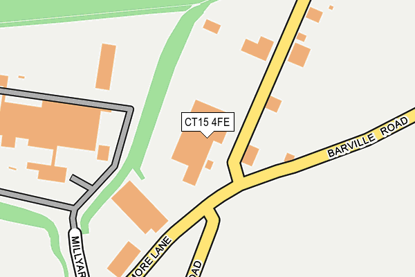 CT15 4FE map - OS OpenMap – Local (Ordnance Survey)