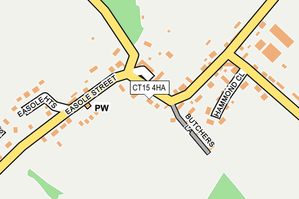 CT15 4HA map - OS OpenMap – Local (Ordnance Survey)
