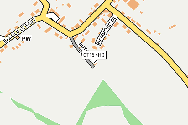 CT15 4HD map - OS OpenMap – Local (Ordnance Survey)