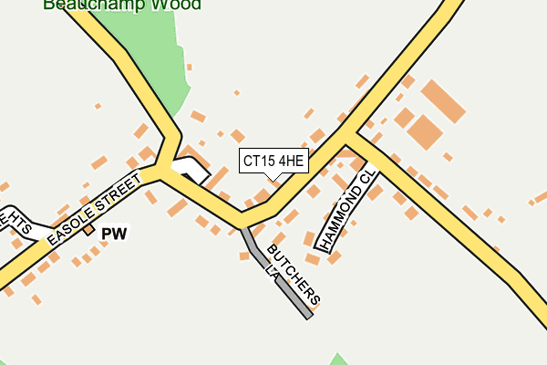 CT15 4HE map - OS OpenMap – Local (Ordnance Survey)