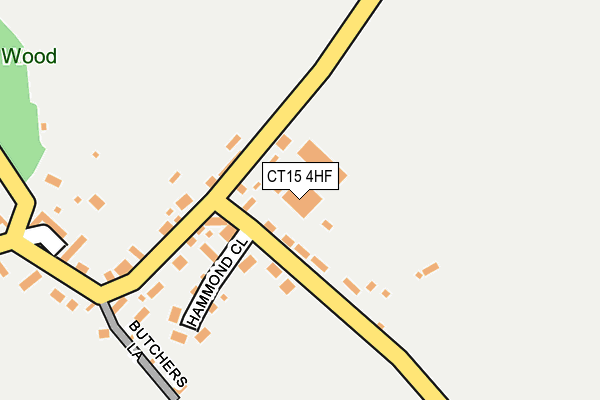 CT15 4HF map - OS OpenMap – Local (Ordnance Survey)