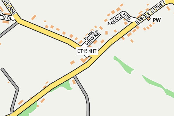 CT15 4HT map - OS OpenMap – Local (Ordnance Survey)
