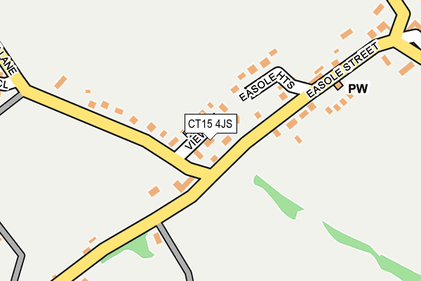 CT15 4JS map - OS OpenMap – Local (Ordnance Survey)