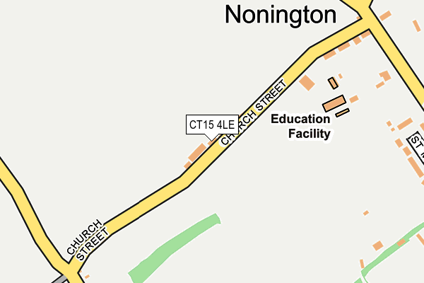 CT15 4LE map - OS OpenMap – Local (Ordnance Survey)