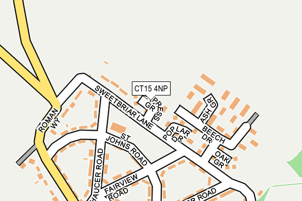 CT15 4NP map - OS OpenMap – Local (Ordnance Survey)