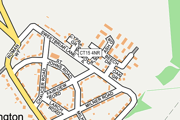 CT15 4NR map - OS OpenMap – Local (Ordnance Survey)
