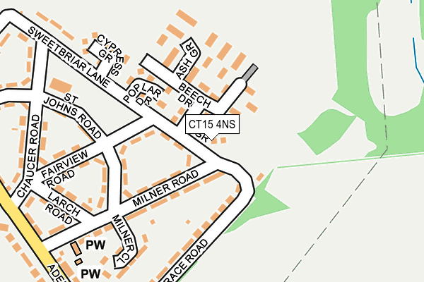 CT15 4NS map - OS OpenMap – Local (Ordnance Survey)