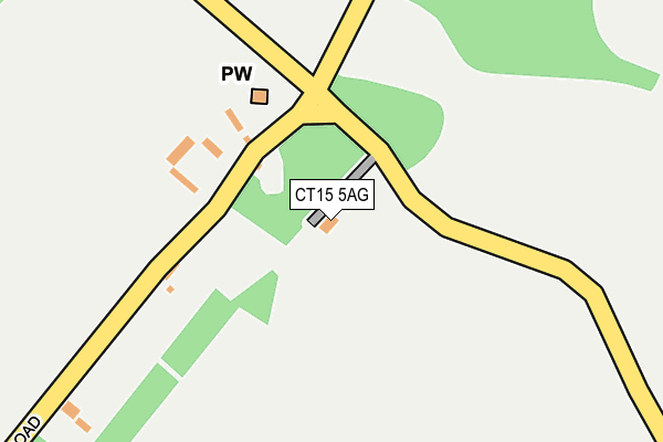 CT15 5AG map - OS OpenMap – Local (Ordnance Survey)