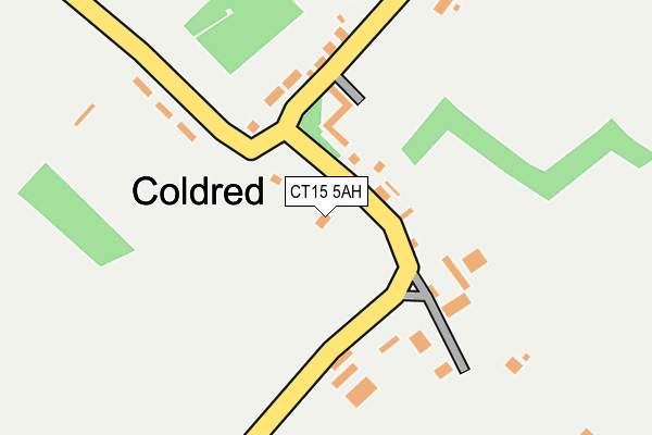 CT15 5AH map - OS OpenMap – Local (Ordnance Survey)