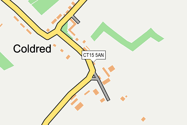 CT15 5AN map - OS OpenMap – Local (Ordnance Survey)