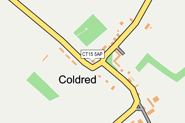 CT15 5AP map - OS OpenMap – Local (Ordnance Survey)