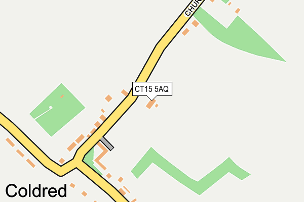 CT15 5AQ map - OS OpenMap – Local (Ordnance Survey)