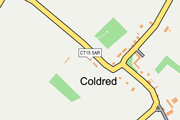 CT15 5AR map - OS OpenMap – Local (Ordnance Survey)