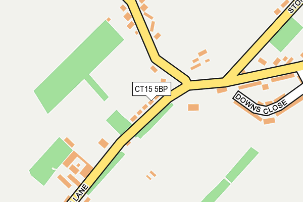 CT15 5BP map - OS OpenMap – Local (Ordnance Survey)