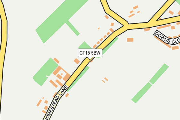 CT15 5BW map - OS OpenMap – Local (Ordnance Survey)