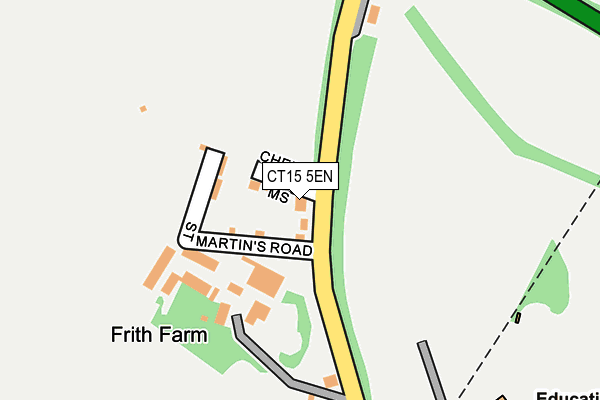 CT15 5EN map - OS OpenMap – Local (Ordnance Survey)