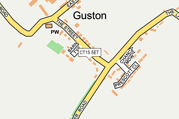 CT15 5ET map - OS OpenMap – Local (Ordnance Survey)