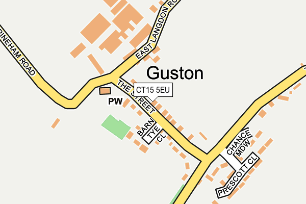 CT15 5EU map - OS OpenMap – Local (Ordnance Survey)