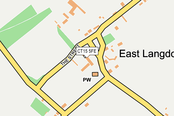 CT15 5FE map - OS OpenMap – Local (Ordnance Survey)