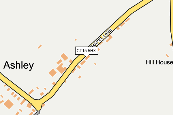 CT15 5HX map - OS OpenMap – Local (Ordnance Survey)