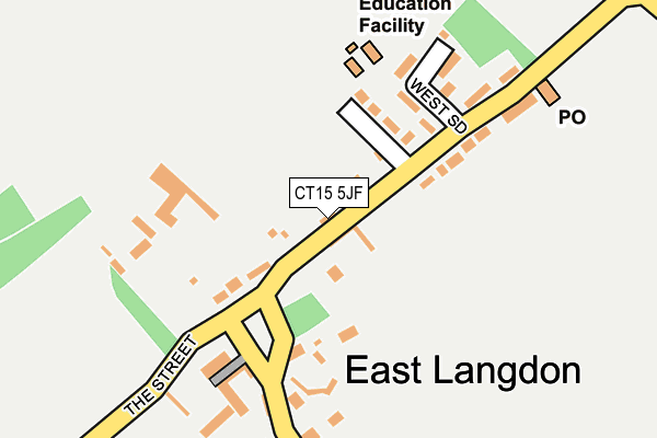 CT15 5JF map - OS OpenMap – Local (Ordnance Survey)