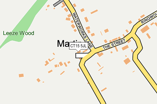 CT15 5JL map - OS OpenMap – Local (Ordnance Survey)